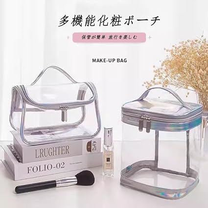 Amazon.co.jp: hybmszj クリアポーチ 透明ポーチ クリアバッグ